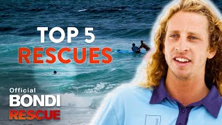 Top 5 Lifeguard Rescues  Bondi Rescue  Season 14 [upl. by Cope]