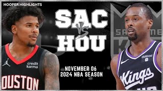 Sacramento Kings vs Houston Rockets Full Game Highlights  Nov 6  2024 NBA Season [upl. by Edyth]