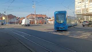 Trams Zagreb 481  ZET trams  Remiza Ljubljanica Zagreb [upl. by Eiralc]