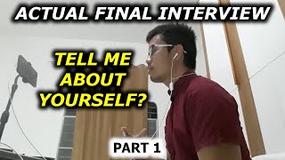 Actual Call Center FINAL INTERVIEW Question and Answer TELL ME ABOUT YOURSELF Part 1 2023 BPO HIRED [upl. by Eatnom]