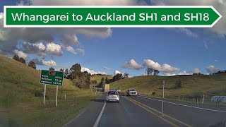 Whangarei to Auckland via SH1 and SH18  City Bypass [upl. by Aizirk]