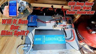 Running Our Mini Split With Our 600 Amp Hour 3000Watt Solar Generator [upl. by Joli]