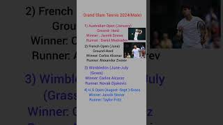 2024 Tennis🎾 Winners International😱 Grand Slams currentaffairs currentevents gkfacts gkshorts [upl. by Nirel327]