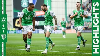 Highlights Hibernian FC 6 Inter Club dEscaldes 1  UEFA Europa Conference League [upl. by Liggett944]