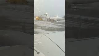 Some people are worth melting for 1st time seeing a plane getting defrosted frozen melting [upl. by Ecnerual]