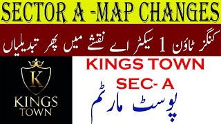 kingstown alkabirtownlahorephase2 kingstownlahore Kings Town Phase 1 Latest Map Changes Study [upl. by Euh311]