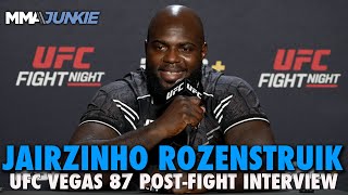 Jairzinho Rozenstruik Sees Derrick Lewis Tai Tuivasa or Serghei Spivac Next  UFC Fight Night 238 [upl. by Innavoij]