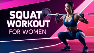 Squat Workout for Women Build Strength and Tone Your Lower Body [upl. by Akcirderf762]