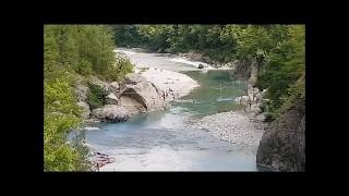 Fiume Trebbia  Spiaggia Pianellette di Ponte Organasco [upl. by Wavell]