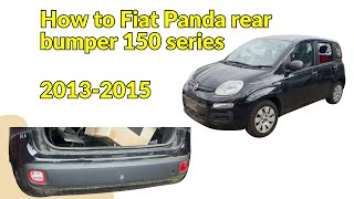 How to remove Fiat Panda rear bumper 150 Series  20132015 [upl. by Armallas5]