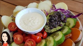 Potato Buddha Bowl with Creamy Miso Tahini Dressing  You Wont Believe Its Vegan [upl. by Etnwahs]