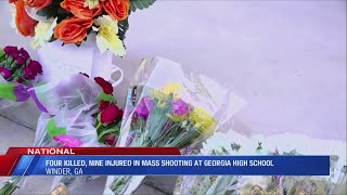 Four killed nine injured in mass shooting at Georgia high school [upl. by Ahsyekat]