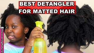 DIY Aloe Vera and Apple Cider Vinegar Detangler for Matted Hair [upl. by Lontson326]