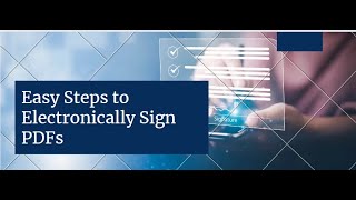 How to Sign PDF Electronically  StepbyStep Guide [upl. by Jaimie]