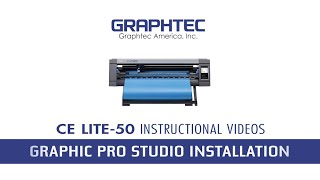 Graphtec CE LITE50  Graphtec Pro Studio Installation [upl. by Kolk]