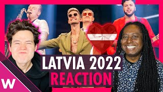 Citi Zēni quotEat Your Saladquot Reaction  Latvia Eurovision 2022 [upl. by Corina83]