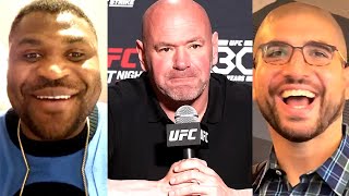 Francis Ngannou amp Ariel Helwani MOCK Dana White After The Tyson Fury Fight  MMA NEWS [upl. by Lihp]