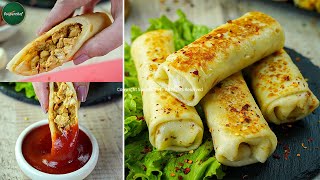 Delicious Chicken Tikka Crepe Rolls Perfect Iftar Snack Recipe [upl. by Hteb]