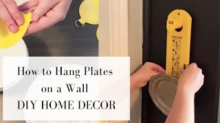 How to Hang Plates on a Wall with Plate Hangers How to Use Plate Hangers [upl. by Nodearb855]