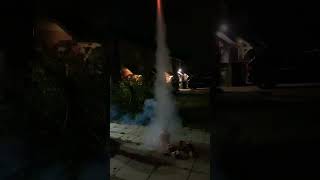 Space x rocket launch 😆 shorts rocket fireworks london ukdiwali celebration [upl. by Eonak]