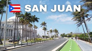 🇵🇷 SAN JUAN CONDADO TO OLD SAN JUAN PUERTO RICO BIKE TOUR 4K [upl. by Hadley338]