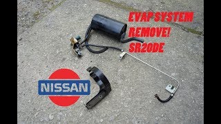 DiY Nissan SR20DE EVAP System Charcoal Canister Delete [upl. by Yelnats]