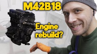 How to disassemble the M42B18 BMW engine  preparing the engine for my e36 touring [upl. by Jonny]