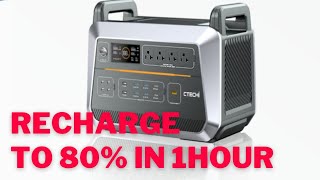 CTECHi ST2000 Portable Power Station Recharge to 80 in 1 Hour [upl. by Atiuqes808]