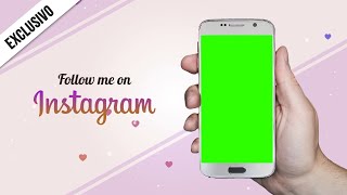 Instagram Frame  Green Screen  Chroma Key [upl. by Aimit]