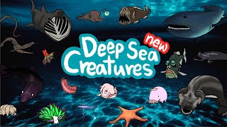 Deep sea animals 2  What kind of fish lives under the deep sea  Kids Draw [upl. by Nary]