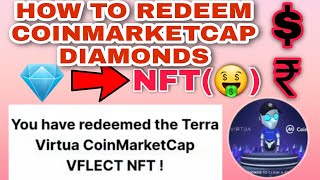 HOW TO REDEEM NFT USING COINMARKETCAP DIAMONDS [upl. by Notaes]