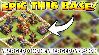 NEW Town Hall 16 Base BEST TH16 Base With TH16 Base Link Clash of Clans [upl. by Adnuahsal58]