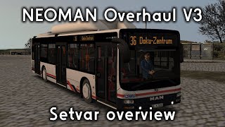 NEOMAN Overhaul V3  Setvar Overview [upl. by Ahsiyt]