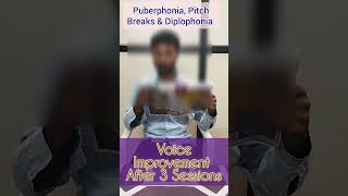 Successful Voice Therapy for Puberphonia Frequent Diplophonia amp Pitch Breaks in 3 sessions by DrRKP [upl. by Moritz]