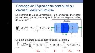 Vidéo 42  Conservation de la masse dans un fluide en écoulement [upl. by Anitahs]