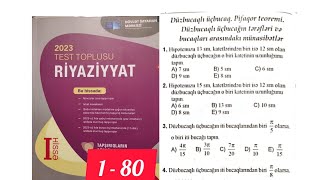 Düzbucaqlı üçbucaqPifaqor teoremiToplu2023blok 11cisinif miq abituriyent buraxilisimtahani [upl. by Antons]