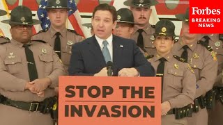 BREAKING NEWS DeSantis Announces Hes Sending More Troops To Texas Border To Take On Migrant Surge [upl. by Malchus]