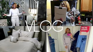 VLOG TARGET RUN  FINALLY PUT COMFORTER ON THE BED SHOPPING AT TJ MAXX  TRY ON HAUL [upl. by Specht]