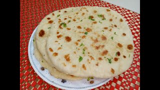 Turkish Flatbread Bazlama recipe by 4mrecipes No Oven [upl. by Schwarz]