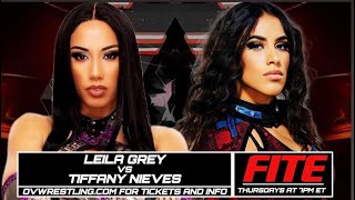 Tiffany Nieves La princesa vs Baddie Leila Grey  OVW Episode 1238 Davis Arena [upl. by Yddeg]