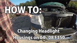 HOW TO Changing Headlights Housings 04  08 F150 [upl. by Ondine]