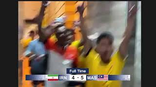 Match 2  MALAYSIA VS IRAN Group A [upl. by Salbu258]