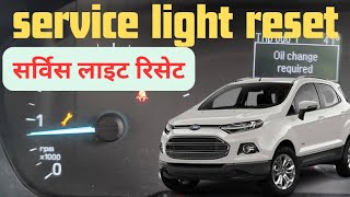 Ford EcoSport service light reset kese kare  How to reset the service light yourself [upl. by Aimej173]