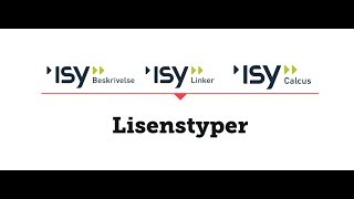 Lisenstyper ISY Beskrivelse ISY Linker og ISY Calcus [upl. by Eadrahc291]