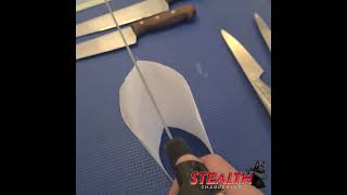 Random  Chefs knife test after Sharpening StealthSharpening [upl. by Ainuj933]