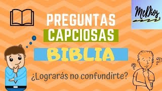 PREGUNTAS CAPCIOSAS DE LA BIBLIA [upl. by Ainorev]