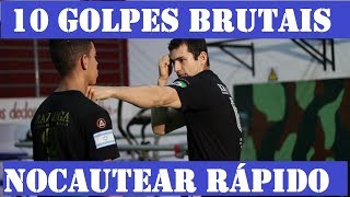 10 golpes para NOCAUTEAR FÃCIL  Defesa Pessoal Krav Maga [upl. by Haon874]