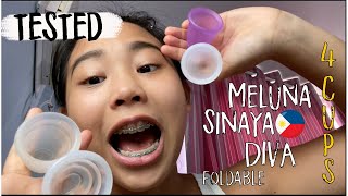 Tested MELUNA SINAYA DIVA amp FOLDABLE CUP  WARNING REAL BLOOD  Yla Dizon [upl. by Candless]