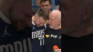 Luka amp Gregg Popovich share a laugh 😂 [upl. by Suivart74]