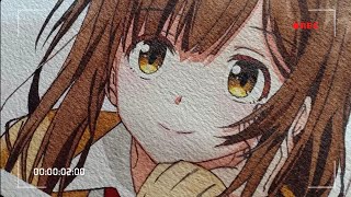 ひげを剃る How to paint an anime character  Tutorial for beginners watercolor lenemei [upl. by Fidole38]